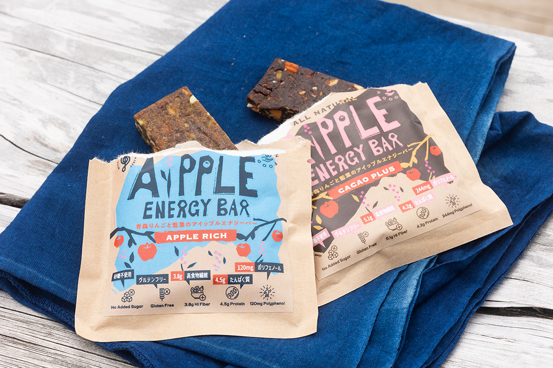 藍染めとAIPPLE ENERGY BAR